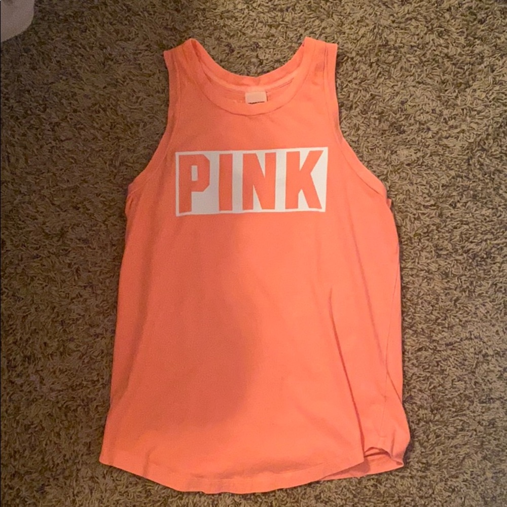 Bright Orange PINK Tank Top